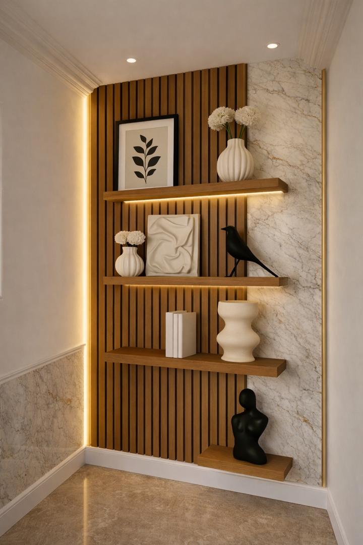 Luxury TV unit and floating console by Paintboss